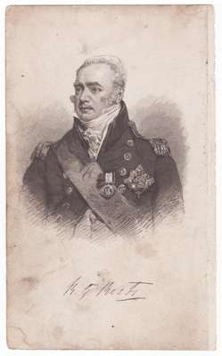 antique portrait of navy man